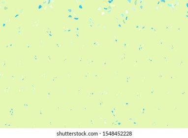 Light Blue, Yellow vector backdrop with abstract shapes. Decorative design in abstract style with random forms. Best smart design for your business.