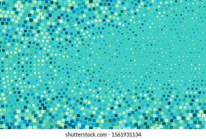 Light Blue, Yellow vector backdrop with rectangles, squares. Decorative design in abstract style with rectangles. The template can be used as a background.