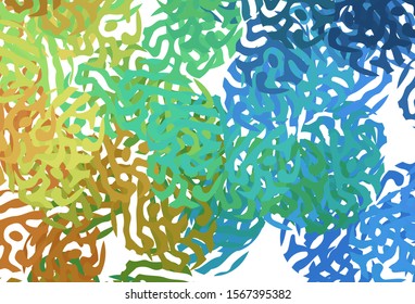 Light Blue, Yellow vector backdrop with memphis shapes. Simple colorful illustration with abstract gradient shapes. Simple design for your web site.