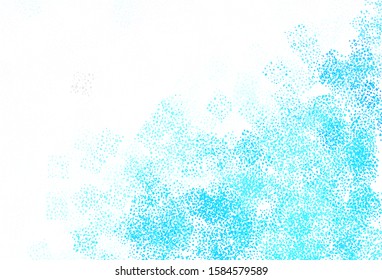 Light Blue, Yellow vector backdrop with memphis shapes. Colorful chaotic forms with gradient in modern style. Best smart design for your business.