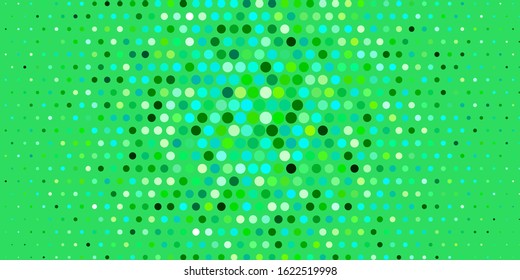 Light Blue, Yellow vector backdrop with dots. Glitter abstract illustration with colorful drops. Pattern for booklets, leaflets.