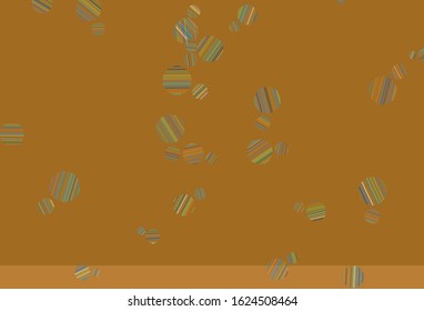 Light Blue, Yellow vector backdrop with dots. Blurred decorative design in abstract style with bubbles. Pattern for futuristic ad, booklets.