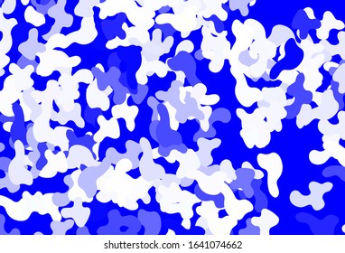 Light Blue, Yellow vector backdrop with memphis shapes. Decorative design in abstract style with random forms. Elegant design for wallpapers.