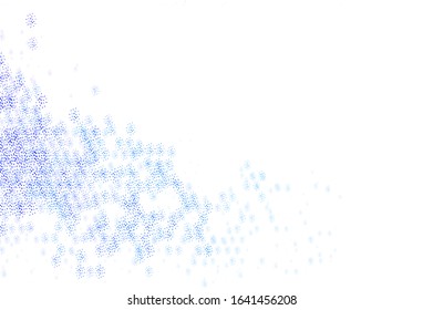 Light Blue, Yellow vector backdrop with dots. Glitter abstract illustration with blurred drops of rain. Design for your business advert.