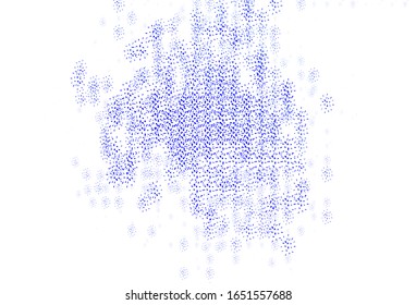 Light Blue, Yellow vector backdrop with dots. Abstract illustration with colored bubbles in nature style. Pattern for beautiful websites.