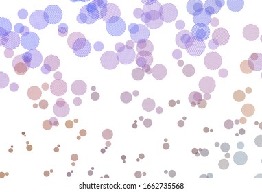 Light Blue, Yellow vector backdrop with dots. Beautiful colored illustration with blurred circles in nature style. Pattern for ads, leaflets.