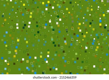 Light Blue, Yellow vector backdrop with lines, rectangles. Decorative design in abstract style with rectangles. Best design for your ad, poster, banner.