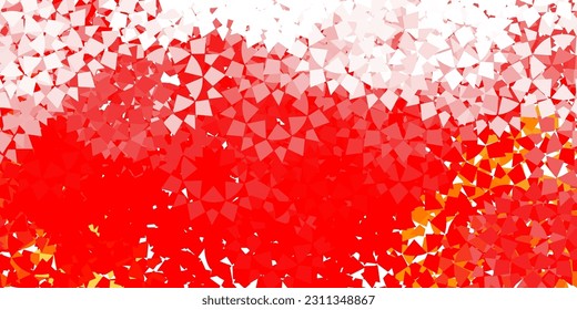 Light blue, yellow vector backdrop with lines, triangles. Glitter abstract illustration with triangular shapes. Template for wallpapers.