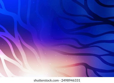Light Blue, Yellow vector backdrop with bent lines. Colorful illustration in abstract style with gradient. Elegant pattern for a brand book.