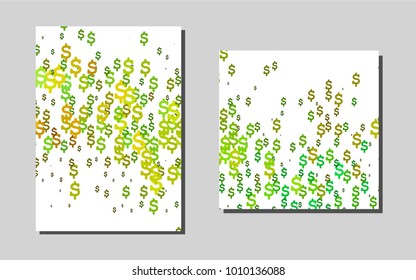 Light Blue, Yellow vector background for presentations. Abstract booklet on colored background with gradient. The pattern can be used for any ad, booklets.