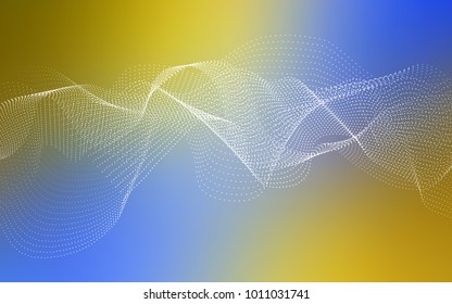 Light Blue, Yellow vector background with bubbles. Modern abstract illustration with colorful water drops. Completely new template for your brand book.
