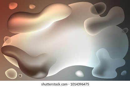 Light Blue, Yellow vector background with liquid shapes. A completely new color illustration in memphis style. A new texture for your  ad, booklets, leaflets.