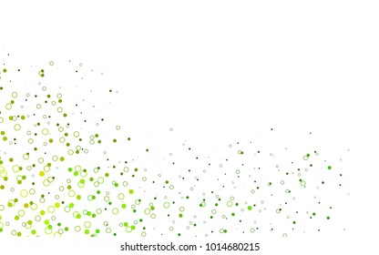 Light Blue, Yellow vector  background with dots. Beautiful colored illustration with blurred circles in nature style. The pattern can be used for beautiful websites.