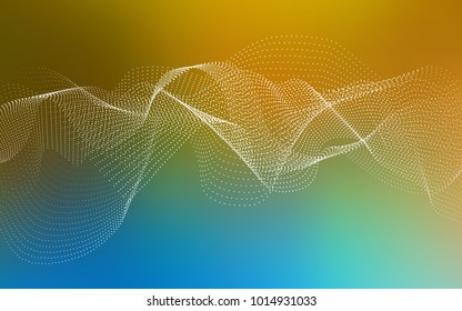 Light Blue, Yellow vector background with bubbles. Modern abstract illustration with colorful water drops. Pattern can be used as texture of water, rain drops.
