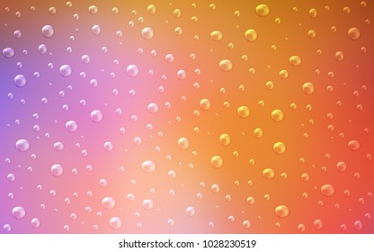 Light Blue, Yellow vector background with dots. Blurred bubbles on abstract background with colorful gradient. Completely new template for your brand book.