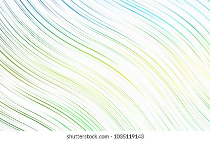 Light Blue, Yellow vector background with bubble shapes. Blurred geometric sample with gradient bubbles.  Brand-new design for your ads, poster, banner.