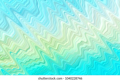 Light Blue, Yellow vector background with liquid shapes. Colorful abstract illustration with gradient lines. The template for cell phone backgrounds.