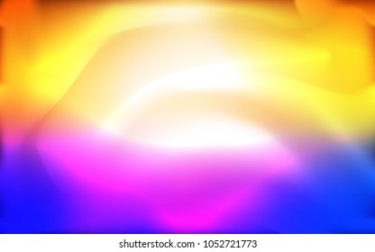 Light Blue, Yellow vector background with abstract circles. Creative illustration in halftone marble style with gradient. Brand-new design for your ads, poster, banner.