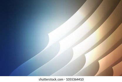 Light Blue, Yellow vector background with straight lines. Shining colored illustration with sharp stripes. Pattern for your busines websites.