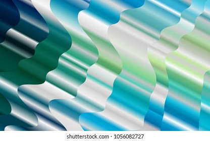 Light Blue, Yellow vector background with lava shapes. Shining crooked illustration in marble style. The template for cell phone backgrounds.