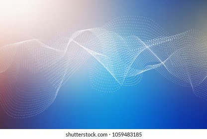 Light Blue, Yellow vector background with bubbles. Beautiful colored illustration with blurred circles in nature style. Completely new template for your brand book.