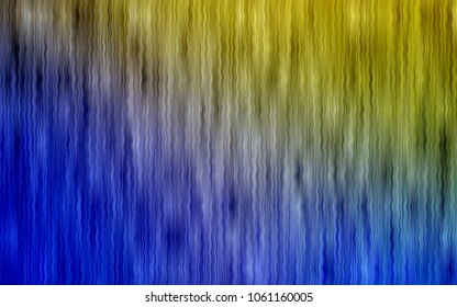 Light Blue, Yellow vector background with bubble shapes. Creative illustration in halftone marble style with gradient. Pattern for your business design.