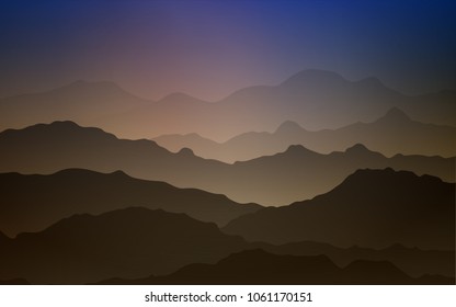 Light Blue, Yellow vector background with lamp shapes. Geometric illustration in mountain style with gradient.  A completely new template for your business design.