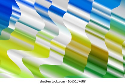 Light Blue, Yellow vector background with lamp shapes. Brand-new colored illustration in marble style with gradient. A completely new template for your business design.