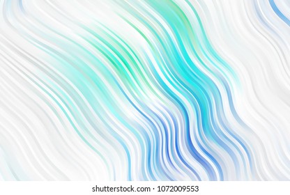 Light Blue, Yellow vector background with lava shapes. Shining illustration, which consist of blurred lines, circles. The best blurred design for your business.