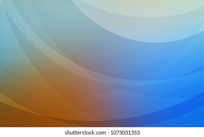 Light Blue, Yellow vector background with bent ribbons. A completely new color illustration in marble style. New composition for your brand book.