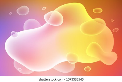 Light Blue, Yellow vector background with abstract circles. A vague circumflex abstract illustration with gradient. Textured wave pattern for backgrounds.