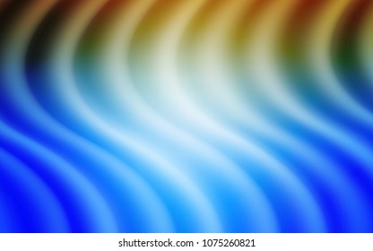 Light Blue, Yellow vector background with lava shapes. Creative geometric illustration in marble style with gradient. A completely new memphis design for your business.
