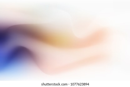Light Blue, Yellow vector background with bubble shapes. A sample with blurred bubble shapes. Textured wave pattern for backgrounds.