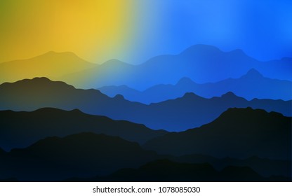 Light Blue, Yellow vector background with abstract circles. Shining illustration, which consist of blurred lines, circles. Pattern for your business design.