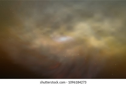 Light Blue, Yellow vector background with galaxy stars. Shining illustration with sky stars on abstract template. Pattern for astrology websites.