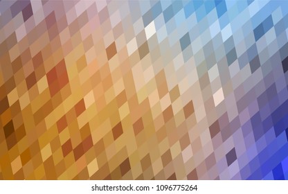 Light Blue, Yellow vector background of rectangles and squares. Style quilt and blanket. Geometrical rectangular pattern. Repeating pattern with rectangle shapes.