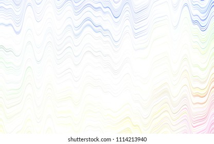 Light Blue, Yellow vector background with curved circles. Blurred geometric sample with gradient bubbles.  The best blurred design for your business.