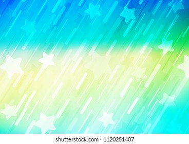 Light Blue, Yellow vector background with straight lines. Blurred decorative design in simple style with lines. Best design for your ad, poster, banner.