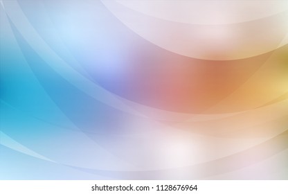 Light Blue, Yellow vector background with bubble shapes. A completely new color illustration in marble style. A completely new memphis design for your business.