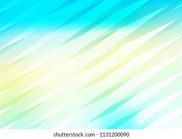 Light Blue, Yellow vector background with straight lines. Modern geometrical abstract illustration with staves. The pattern can be used for busines ad, booklets, leaflets