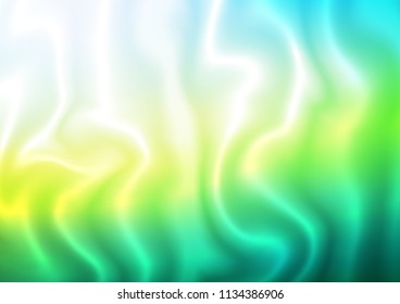 Light Blue, Yellow vector background with lava shapes. A completely new color illustration in marble style. Marble design for your web site.