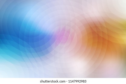 Light Blue, Yellow vector background with bubbles. Glitter abstract illustration with blurred drops of rain. Pattern can be used for futuristic ad, booklets.