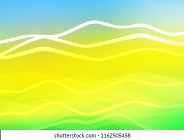 Light Blue, Yellow vector background with straight lines. Shining colored illustration with narrow lines. The template can be used as a background.