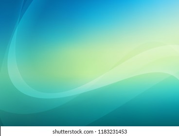 Light Blue, Yellow vector background with curved circles. Colorful illustration in abstract marble style with gradient. A completely new marble design for your business.