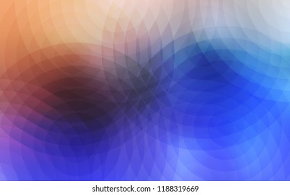 Light Blue, Yellow vector background with bubbles. Beautiful colored illustration with blurred circles in nature style. Beautiful design for your business advert.