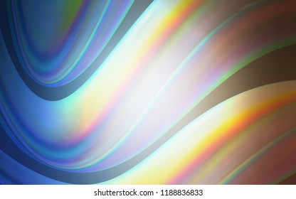 Light Blue, Yellow vector background with lava shapes. Creative geometric illustration in marble style with gradient. A completely new memphis design for your business.