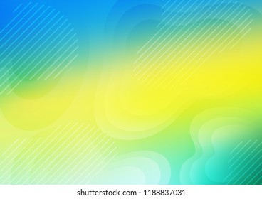 Light Blue, Yellow vector background with straight lines. Decorative shining illustration with lines on abstract template. The pattern can be used as ads, poster, banner for commercial.