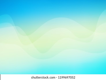 Light Blue, Yellow vector background with liquid shapes. Creative geometric illustration in marble style with gradient. The elegant pattern for brand book.