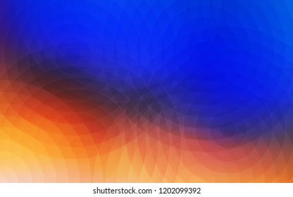 Light Blue, Yellow vector background with bubbles. Illustration with set of shining colorful abstract circles. Completely new template for your brand book.