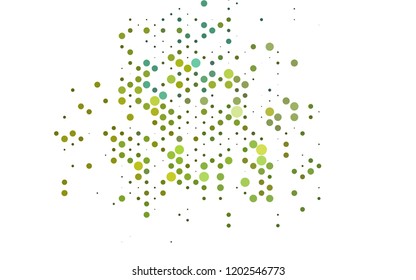 Light Blue, Yellow vector background with bubbles. Abstract illustration with colored bubbles in nature style. Pattern for ads, leaflets.